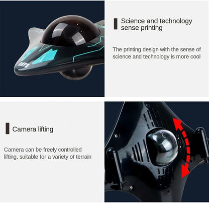 RC Boat Waterproof Mini Equipped with WiFi Camera for Real-time Shooting in Pools and Lakes Great Birthday Gift for Kids