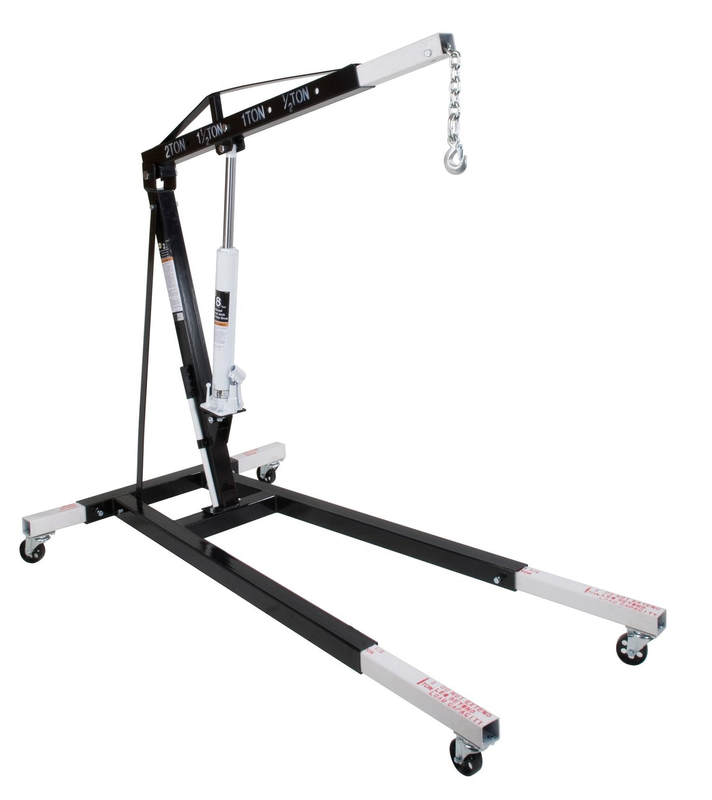 Omega 44020 Black Engine Crane - 2 Ton Capacity