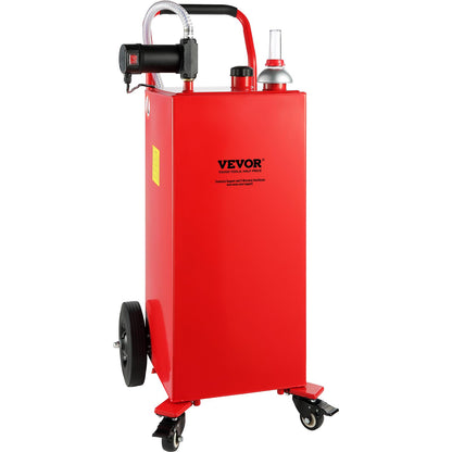 VEVOR 30 Gallon Diesel Caddy, 23.5 L/min, 180W Portable Storage Tank Container with Electric Pump Wheels, Diesel Transfer Storage Tank for Fueling