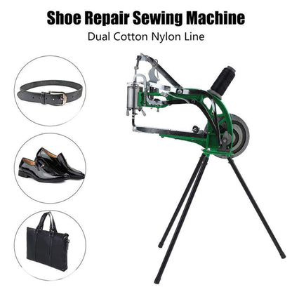 BACHIN Shoe Repair Machine Hand Cobbler Sewing Machine dual Cotton Nylon Line Sewing Machine Manual Leather Machine for Shoes Cloth Bags