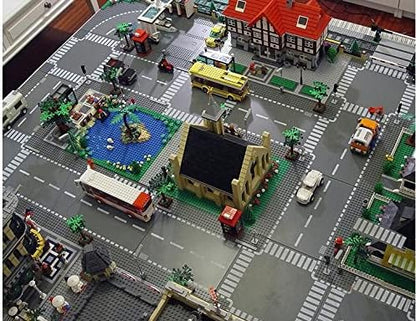 Road Base Plates for City Street Building Block 12 Street Plates 10x10 Road Baseplates