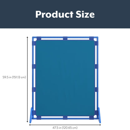 Children's Factory Big Screen PlayPanel, Kids Room Divider, Classroom Privacy Screen, Cantilever Feet Included, 1 Panel, Deep Water