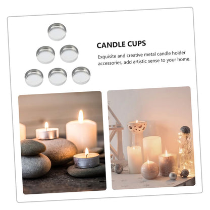 IMIKEYA 20pcs Candle Cup Empty Tealight Cups Gold Candles Holder Empty Wax Containers Tealight Candle Stand Scented Candles Holder Wax Melt Container Decor for Home Aluminum Grace Crafts