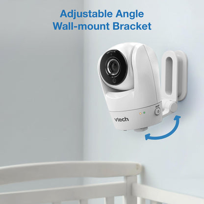 VTech Upgraded Smart WiFi Baby Monitor VM901, 5-inch 720p Display, 1080p Camera, HD NightVision, Fully Remote Pan Tilt Zoom, 2-Way Talk, Free Smart Phone App, Works with iOS, Android