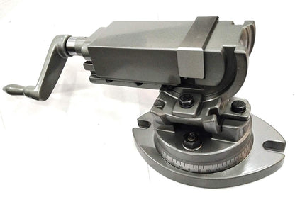 Milling Machine Vise 2"(50 mm)-3 Way (Swivel,Tilting,Angle Vice) Machine Tool Milling Vice Vise Grey