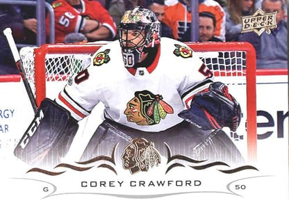 2018-19 Upper Deck #39 Corey Crawford Chicago Blackhawks NHL Hockey Trading Card