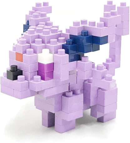 Nanoblocks - 2 Set Bundle - Espeon and Umbreon (Eifie and Blacky in Japan) - Adjustable Pokemon Characters (Japan Import)