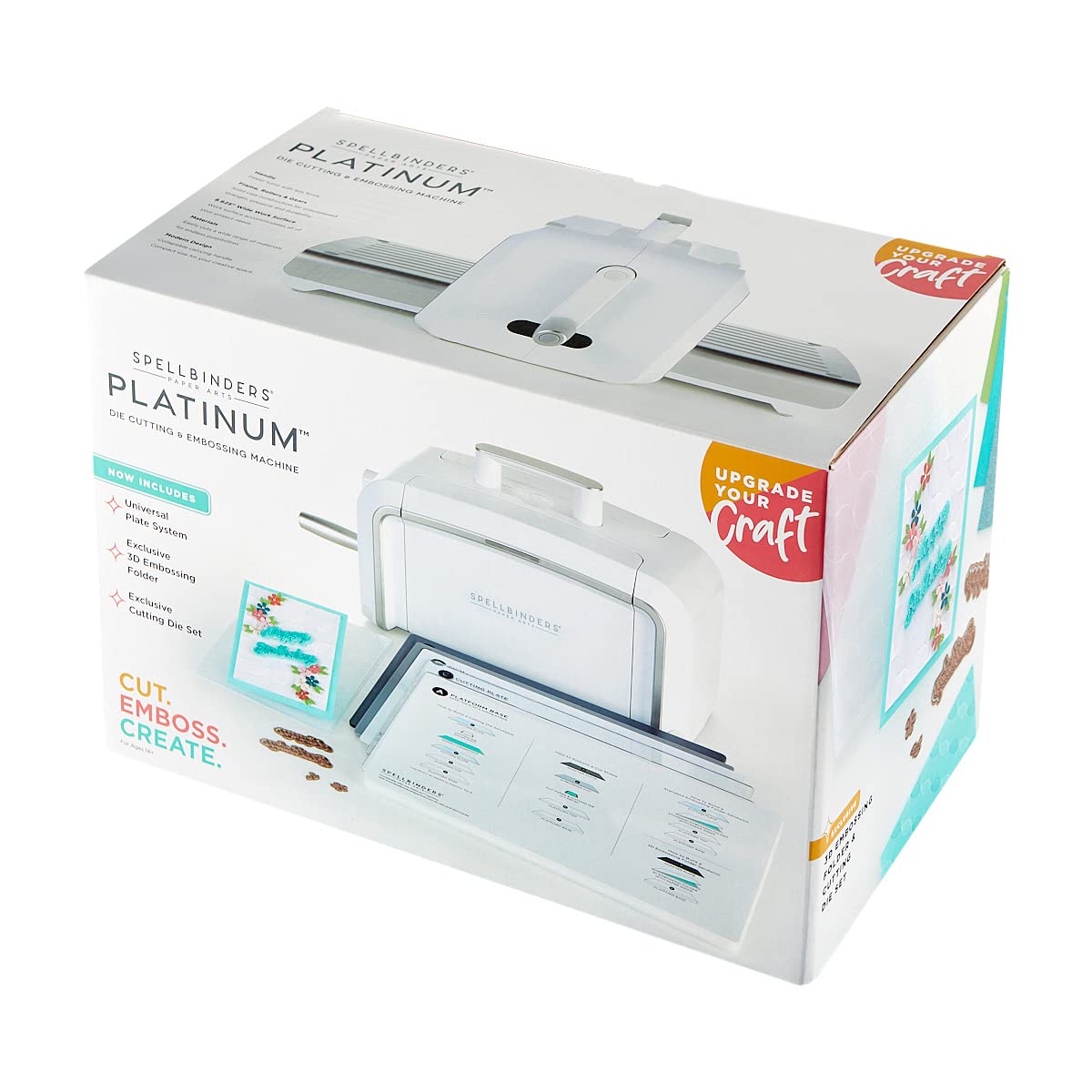 Spellbinders Platinum Die Cutting and Embossing Machine (8.5 Inch Platform + Universal Plate System)