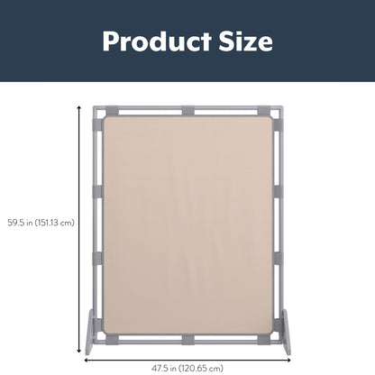 Children's Factory Big Screen PlayPanel, Kids Room Divider, Classroom Privacy Screen, Cantilever Feet Included, Sand