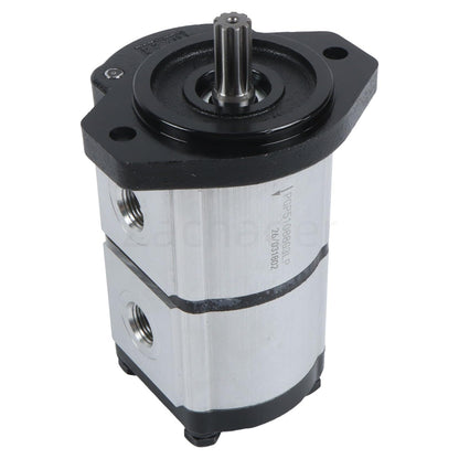 Zachager PGP51088G3LP Hydraulic Double Gear Pump Fast Response & Durable Hydraulic Gear Pump Direct Replacement for Suitable for AGT Skid Steer Loader KTT23 Series