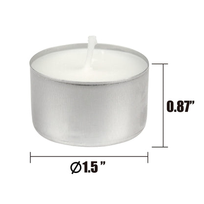Stonebriar 300 Pack Unscented 8 Hour Extended Burn Time Tea Light Candles