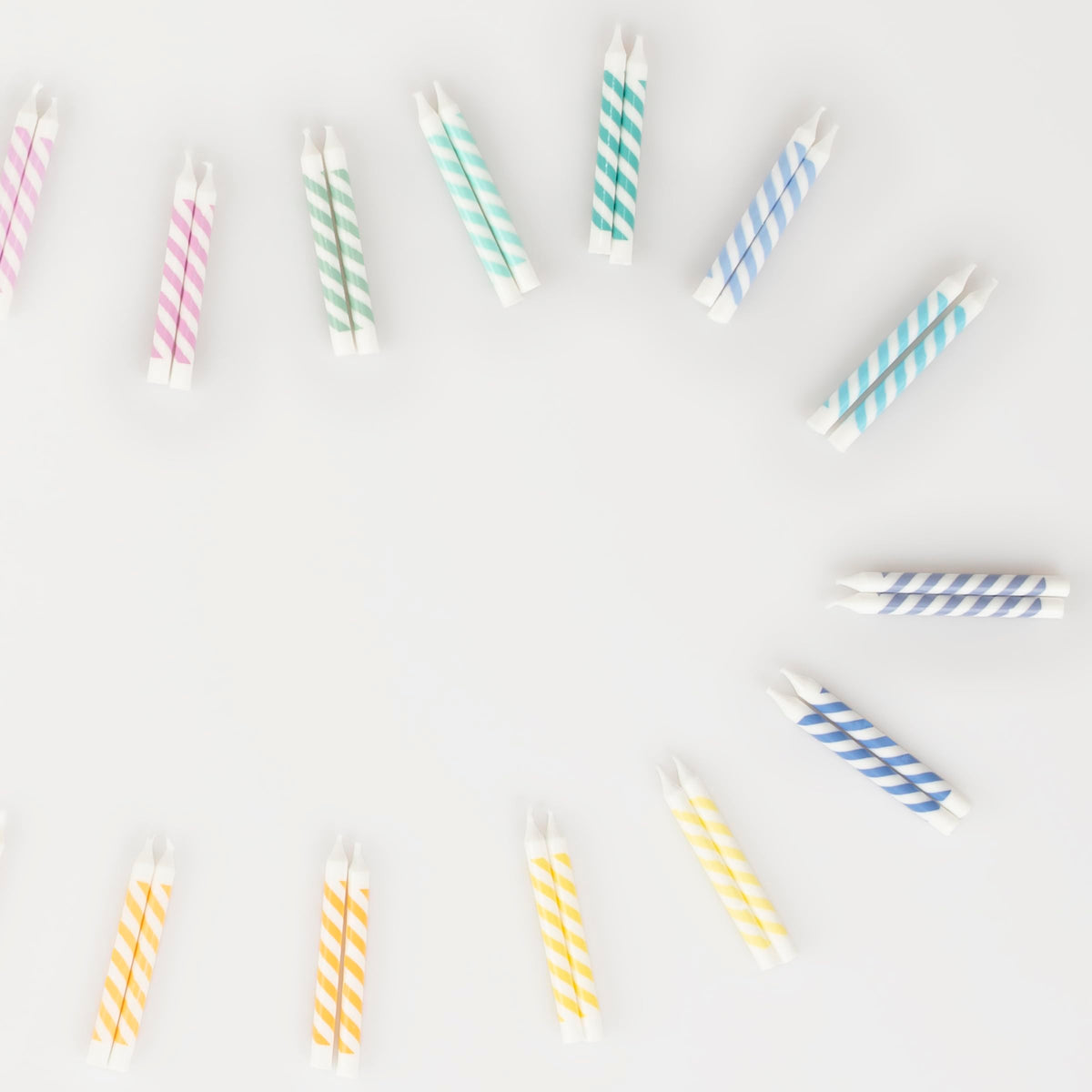 Meri Meri Mini Birthday Candles for Cake (Pack of 50), Unscented Meri Meri Birthday Candles