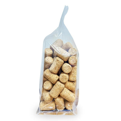 ABC Cork Co. 100 Corks in a Bag- Made in Portugal (38 x 22#8 Short, Agglomerated Deluxe) - 100 Pack