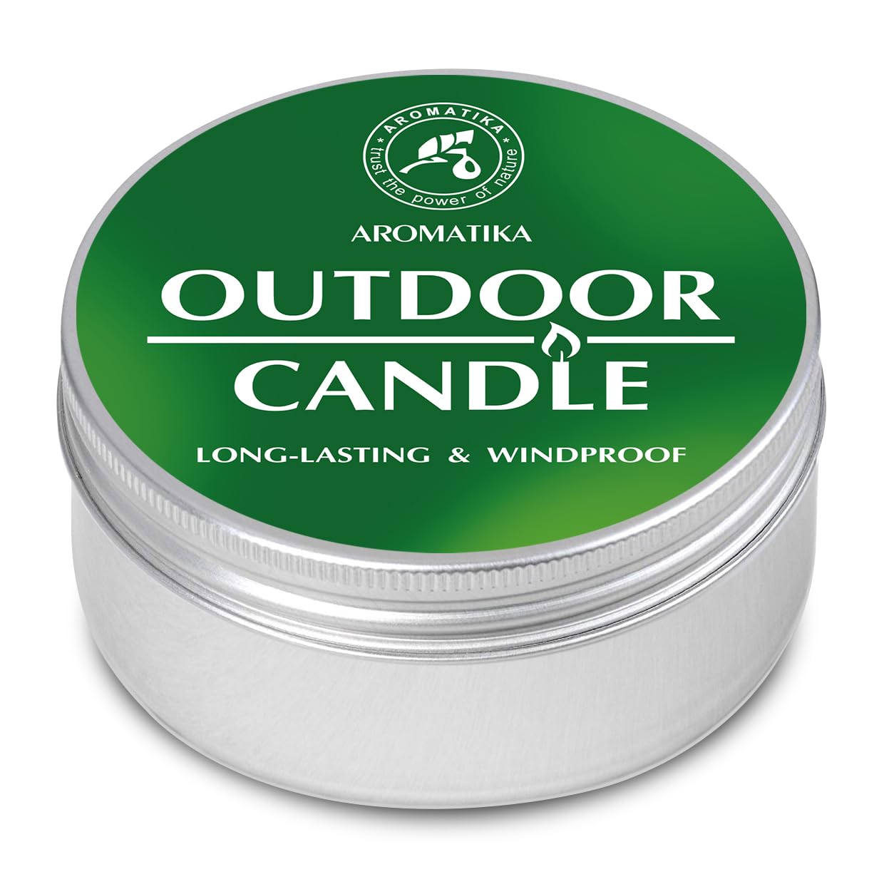 Outdoor Decorative Candle - Paraffin Candle - Unscented Candles - Outdoor Candle in Metal Cup - Natural Warm Light - Outdoor Light - Relax - Decoration - Idea for Birthday - Wedding - Party