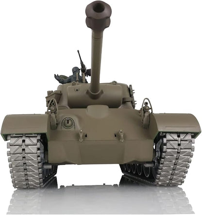 TOUCAN RC HOBBY US in Stock Henglong 1/16 7.0 Customized M26 Pershing RTR RC Tank 3838 Metal Tracks Wheels BB Airsoft That Shooting BB Bullets