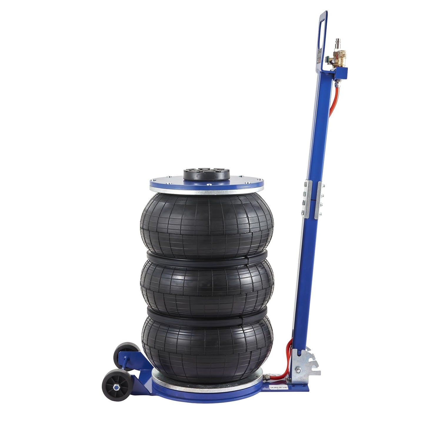 VEVOR Air Jack, 5 Ton/11000 lbs Triple Bag Air Jack, Airbag Jack with Six Steel Pipes, Lift up to 18.5 inch/470 mm, 3-5 s Fast Lifting Pneumatic Jack, with Adjustable Handle for Car, Garage, Repair