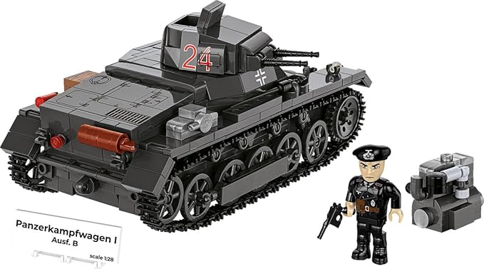COBI Historical Collection WWII Panzerkampfwagen I (France 1940) Tank Building Set 654 Pieces