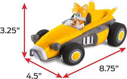 Sonic Racing RC: Tails The Fox - NKOK (603) 2.4GHz Remote Controlled Car with Turbo Boost Officially Licensed Sega Sonic The Hedgehog Battery Powered Ages 6+