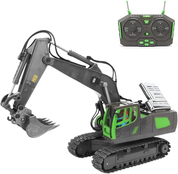 Mudsterz - Mudsterz Trucks Mudsterz Excavator 2.4GHz RC Construction Vehicle with Cool Lights and Real Sounds Realistic Engineering Design Metal Parts Little Builders Big Action (A3)