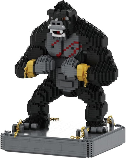 King Kong Building Set (2310 PCS) – Mini Kong Action Figure from Skull Island – Nano Brick Gorilla Construction Kit for Kids 15+ Adults Collectors – Movie Display Toy Gift