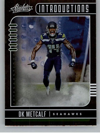 2019 Absolute NFL Introductions #7 DK Metcalf Seattle Seahawks Official Panini Football RC Rookie Card from Retail Packs