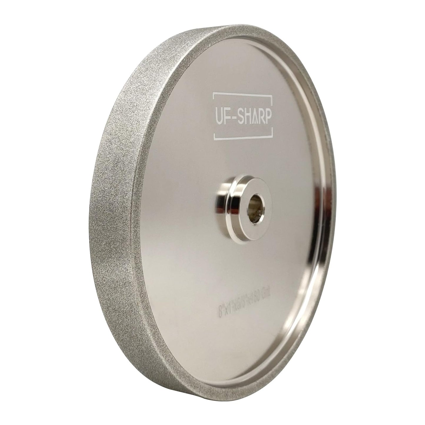 UF-SHARP CBN Grinding Wheel 8 inch 180 Grit, 1" Wide, 5/8" Arbor, Suitable for All Kinds of 8-inch Bench Grinders (180 Grit)