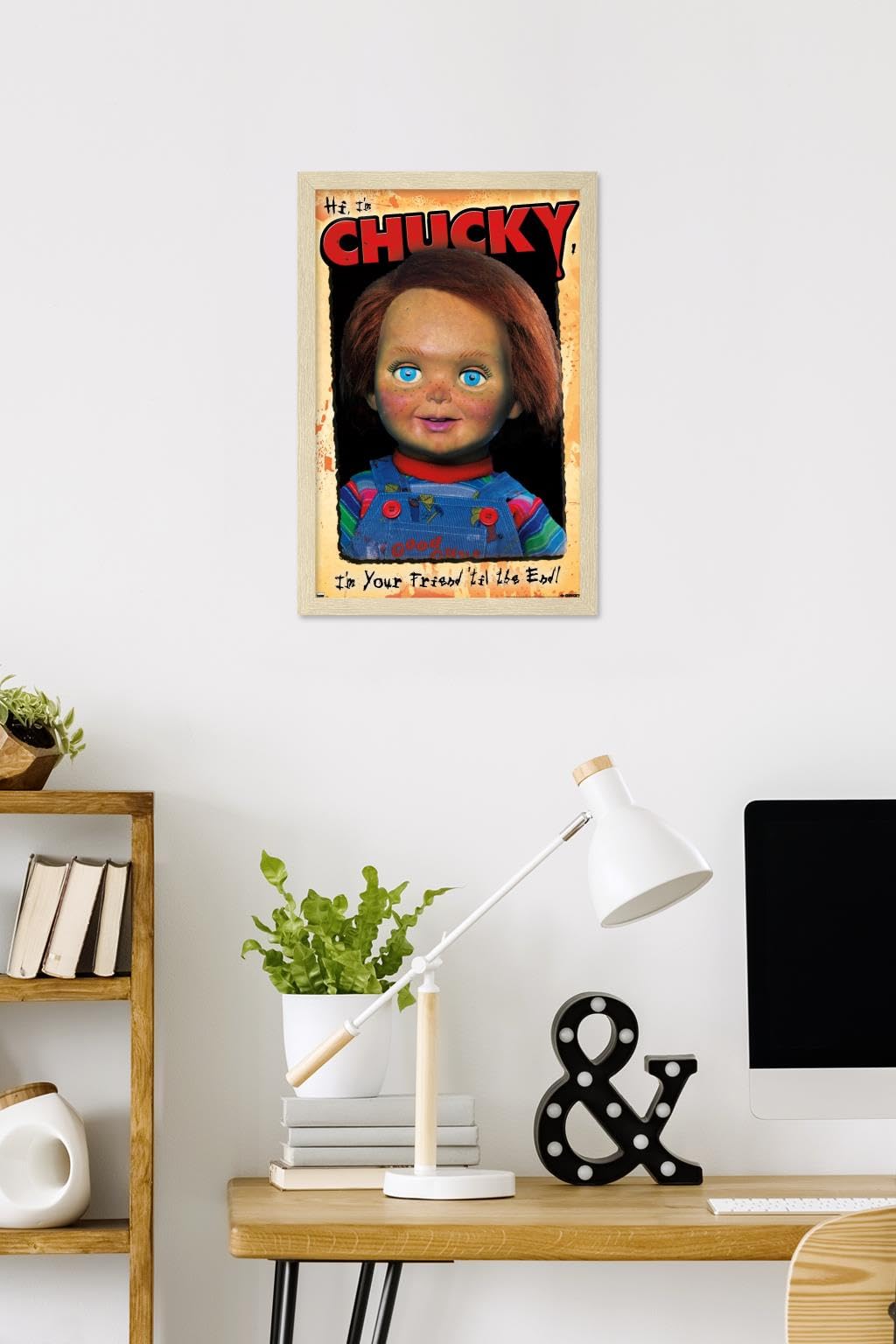 Trends International Child's Play 2 - Portrait Wall Poster, 22.4L x 14.7W, Blonde Framed Version