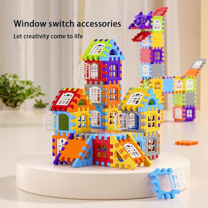 Building Blocks Set 210 Pieces - STEM Educational Learning Toys for Kids Ages 3-8 Creative Construction Preschool Toys for Boys Girls Safe Plastic Building Set with Storage Box