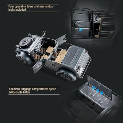 FCXㅤ ROCHOBBY 1/12 TYPE82 RC Crawler Remote Control RC Rock Crawler with 2 Speed Switch 4WD/RWD Switch for Adult