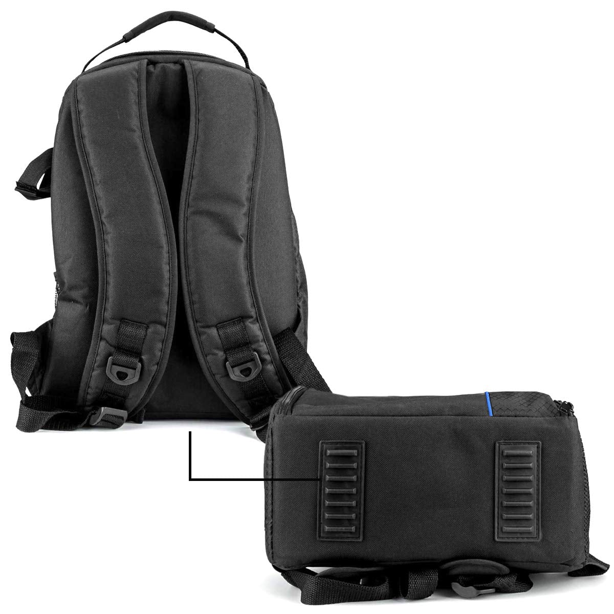 Acuvar BPACK03 Padded Backpack with Customizable Interior Padding and Rain Cover for SLR/DSLR Cameras, Action Digital Cameras, Drone For Canon Nikon Sony & Camera Lens Accessories