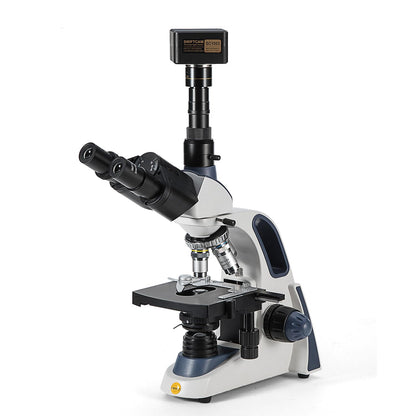 SWIFT Compound trinocular Microscope, 40X-2500X Digital Lab trinocular Compound LED Microscope with 3MP USB Camera and Slides,Mechanical Stage
