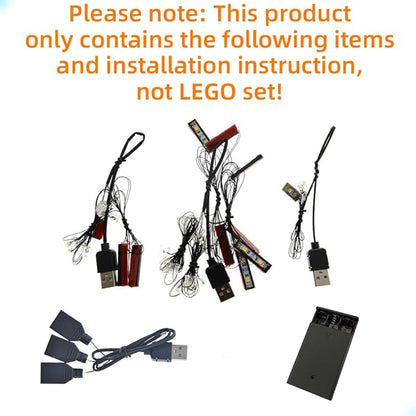 LED Light Kit Compatible with Lego Bucket Wheel Excavator - Lighting Set for Technic 42055 Building Model (Model Set Not Included)