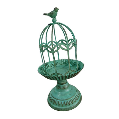 Decorative Candlestick Metal Flower Binding Birdcage Holder Desktop Ornament Home Wedding Decoration Accessories Home Gardening Accessories