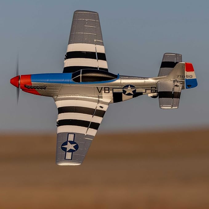 HobbyZone RC Airplane P-51D 450mm RTF (Battery and Charger Included) HBZ-1251