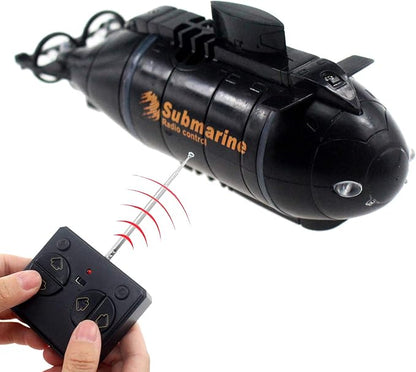 Tipmant Mini Remote Control Nuclear Submarine Toy RC Boat Electric Water Kids Birthday Gifts (Black)