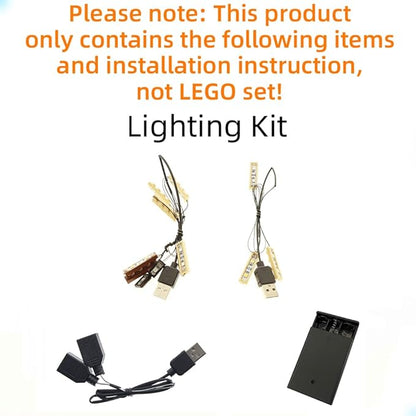 LED Light Kit Compatible with Lego Hogwarts Chamber of Secrets - Lighting Set for 76389 (Model Set Not Included)