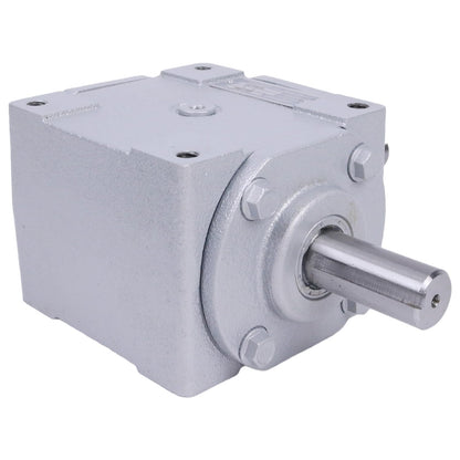 Holdia 40 HP Right Angle Bevel Gearbox with 2 Keyed Shafts CW/CW 1:1 1800 Max RPM 19455-SR-KW-KW-GR