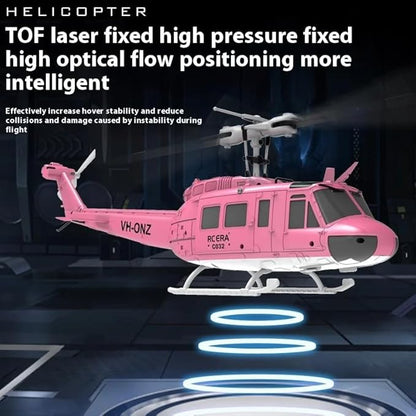 1/48 RC Helicopter for Adults RC ERA C032 UH-1 Huey 2.4G 6CH Gyro Stabilized Remote Control Aircraft with Altitude Hold &amp Optical Flow One-Key Takeoff/Landing