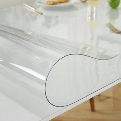 LovePads Clear Desk Mat 16 x 72 Inch, 1.5mm Thick Clear Table Protector, Waterproof Plastic Table Cover Protector, PVC Desk Protector Mat, Vinyl Desk Cover for Desktop, Coffee & Dining Table