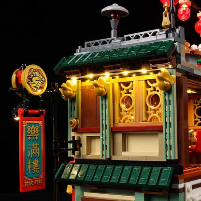 Kyglaring Led Light Set for Lego Family Reunion Celebration Building Blocks The Family Reunion Lighting Kit Compatible with Lego Chinese New Year 80113 - No Model（Remote Control Version）
