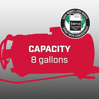 Chapin 97084 Tank Sprayer, 8‑Gallon, Multipurpose, ATV, UTV, Chemical‑Resistant Poly Tank, 12V Hookup, 1 GPM Diaphragm Pump, Adjustable Nozzle & 15‑Ft Hose for Fertilizer, Weed & Pest