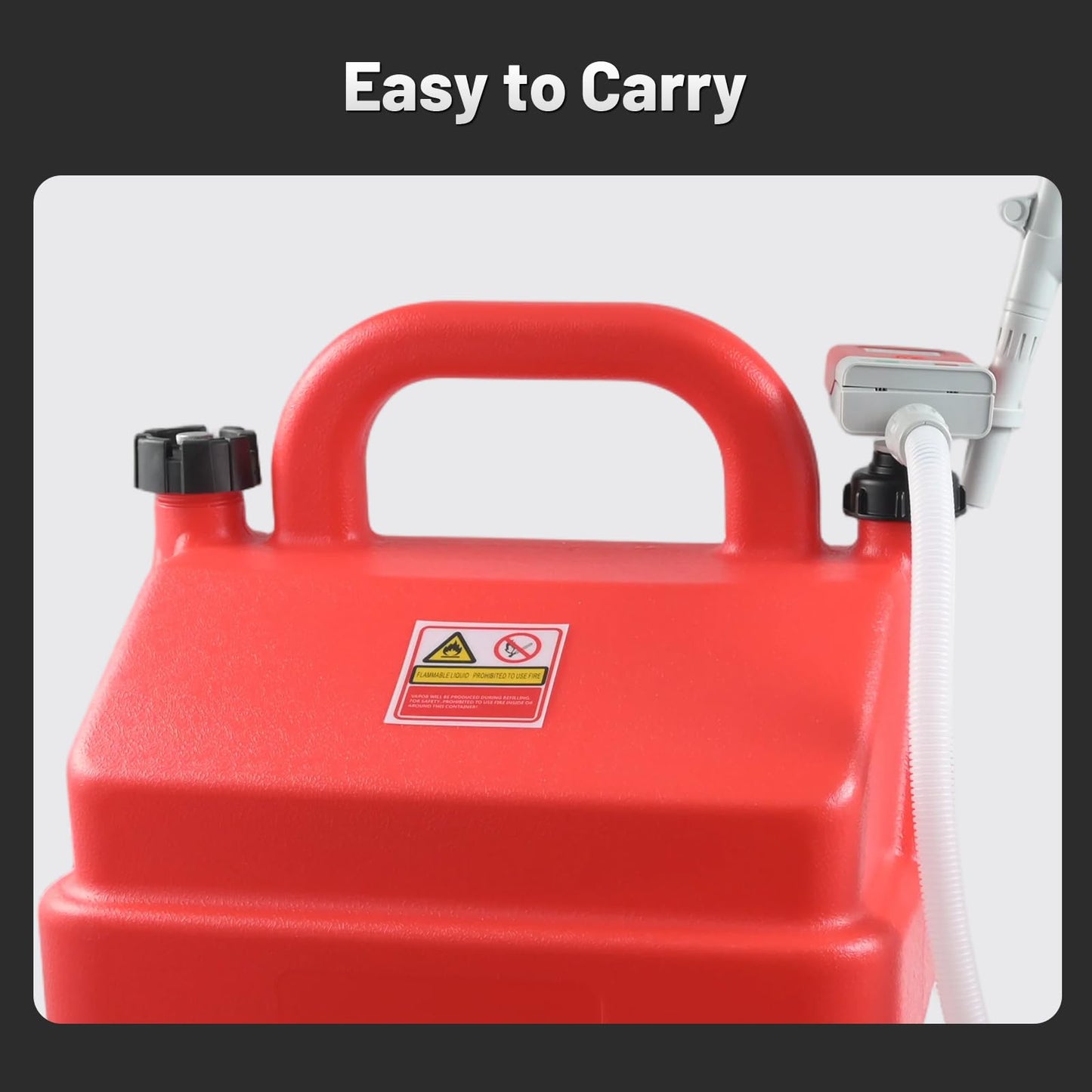 Weetron 16 Gallon Fuel Caddy with 3.8 GPM Fuel Transfer Pump,Portable Fuel Tank with 6.5 ft Extra Long Hose & 5 Can Adapters,12V DC/AA Battery Powered,Suitable for Gasoline,Diesel-Red