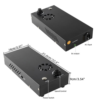 FoxAlien CNC Upgrade Kit 300W DC Spindle Milling Motor for Masuter 4040, Masuter Pro, Masuter 3, 3018-SE V2 CNC Router Engraving Machine with Integrated Control Box Speed Adjustable