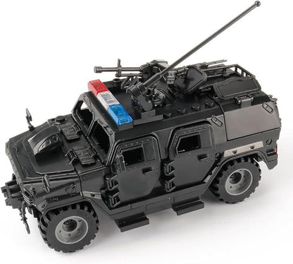 Military Vehicles Building Blocks Sets Compatible with Lego Military Armored Vehicle Set Army Model Kit STEM Toys for Boys Kids and Teens Ages 8-14 (Black)