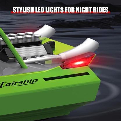 RC Boat W/ 2.4GHz Remote Control 2 Rechargeable Batteries &amp LED Lights for Pool Lakes Water High Speed RC Sport Jet Boat RTR for Adults Gifts Toys (Red)