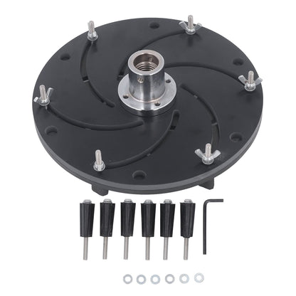 Longworth Chuck, Self Centering Wood Lathe Chuck with Aluminum Alloy Construction for Woodworking Bowl and Plate Turning Black 250mm