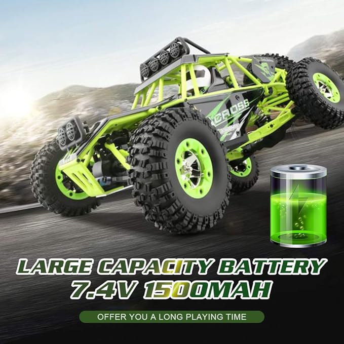 GoolRC WLtoys 12428 RC Car 1/12 Scale 4WD 50km/h High Speed RC Rock Crawler 2.4Ghz Remote Control Off Road Truck for Adults