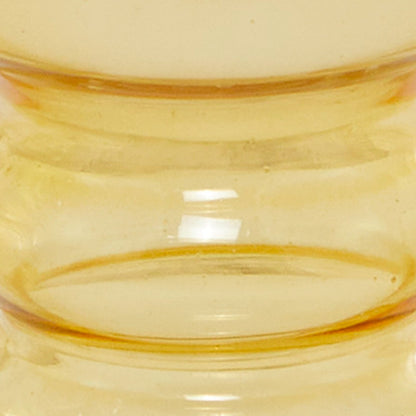 Deco 79 Glass Decorative Candle Holder Bubble Pillar Candle Stand, Set of 3 Candlestick Holder 13", 11", 8" H, Yellow