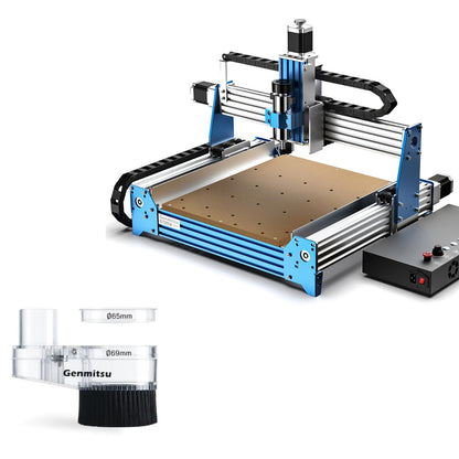 Genmitsu CNC Router Machine PROVerXL 4030 for Wood Metal Acrylic MDF Carving + 65mm & 69mm CNC Dust Shoe