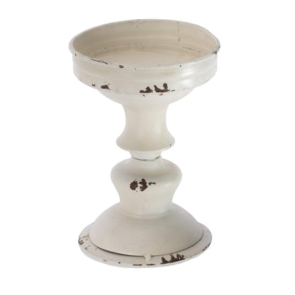 Blossom Bucket Metal Pedestal Decoration, Multi-Color